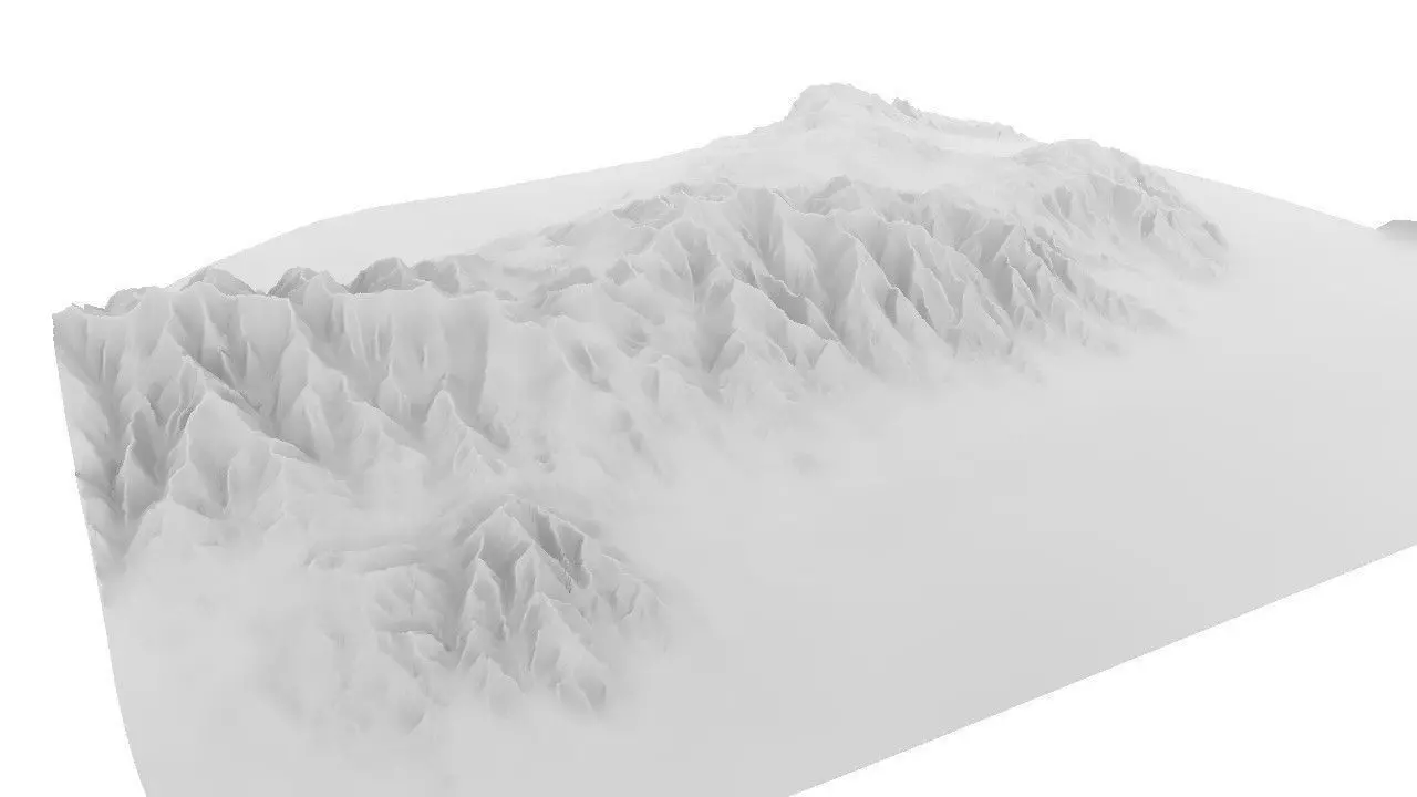 Mountain Range 3D model