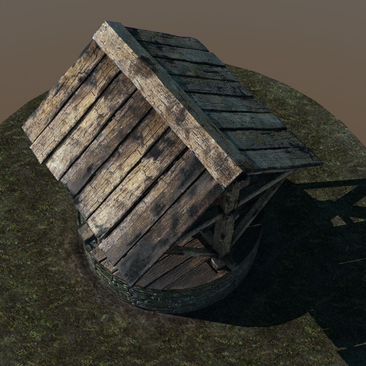 Ancient Stone Well 3D model_5