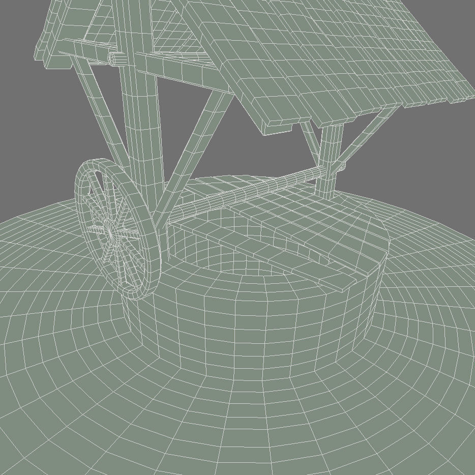 Ancient Stone Well 3D model_13