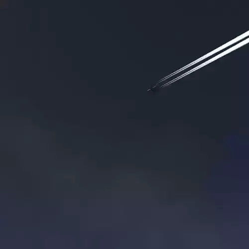 Animated Jet Contrails 3D model