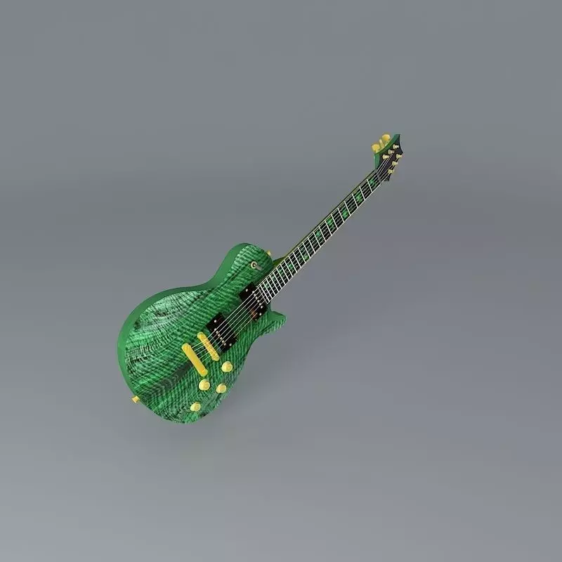 PRS style guitar Free 3D model