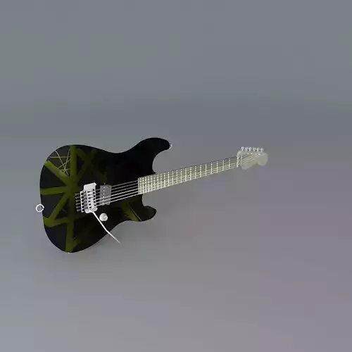 Eddie Van Halens black and yellow guitar