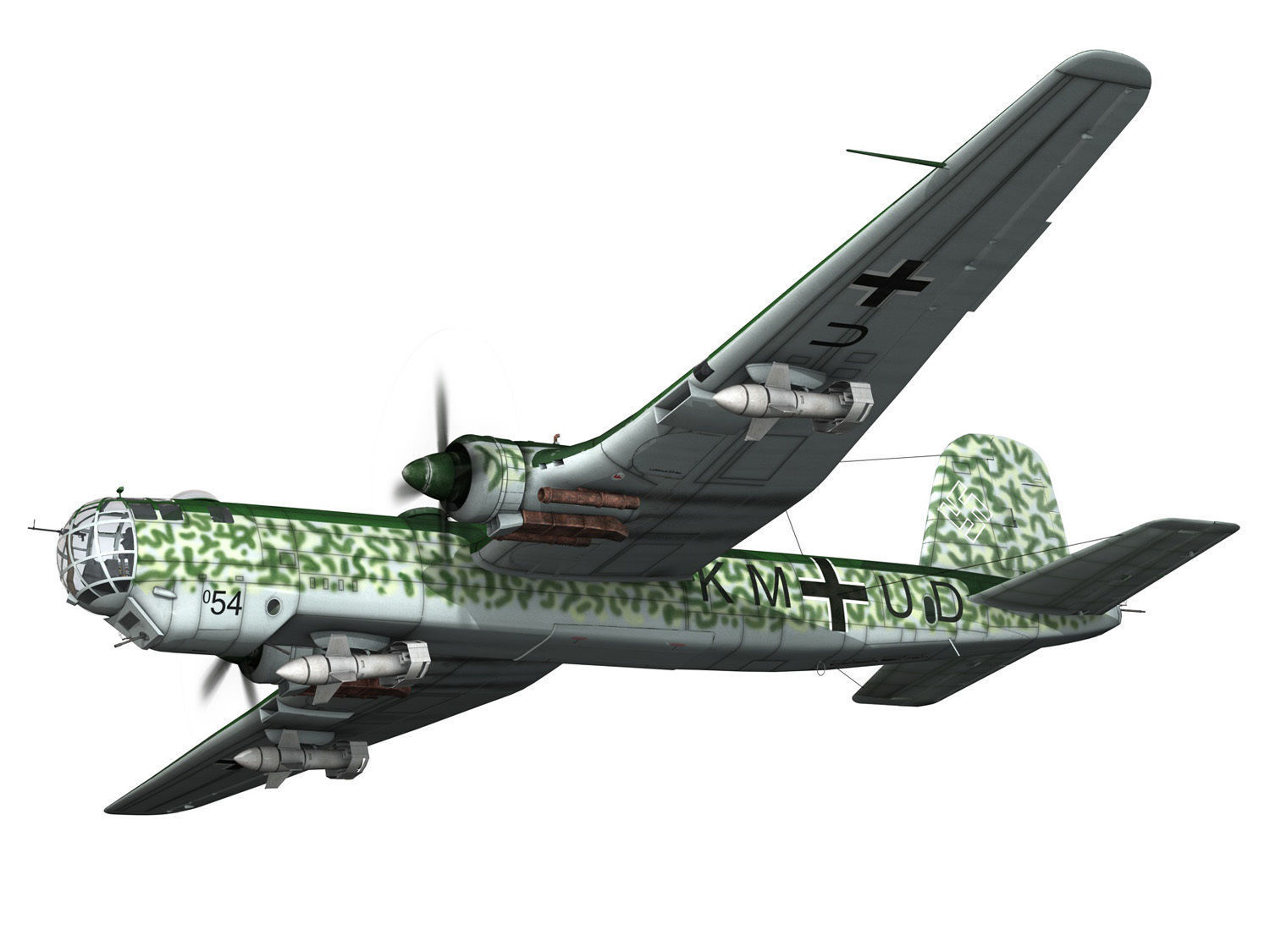 Heinkel He-177 - Greif - KMUD 3D model_13