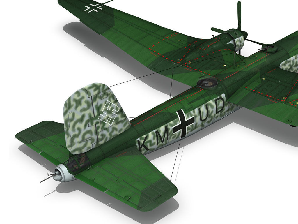Heinkel He-177 - Greif - KMUD 3D model_10