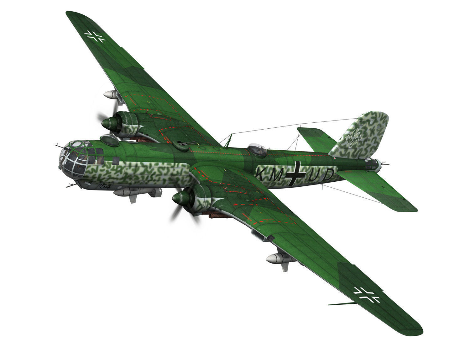 Heinkel He-177 - Greif - KMUD 3D model_15