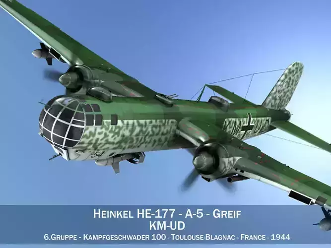 Heinkel He-177 - Greif - KMUD 3D model