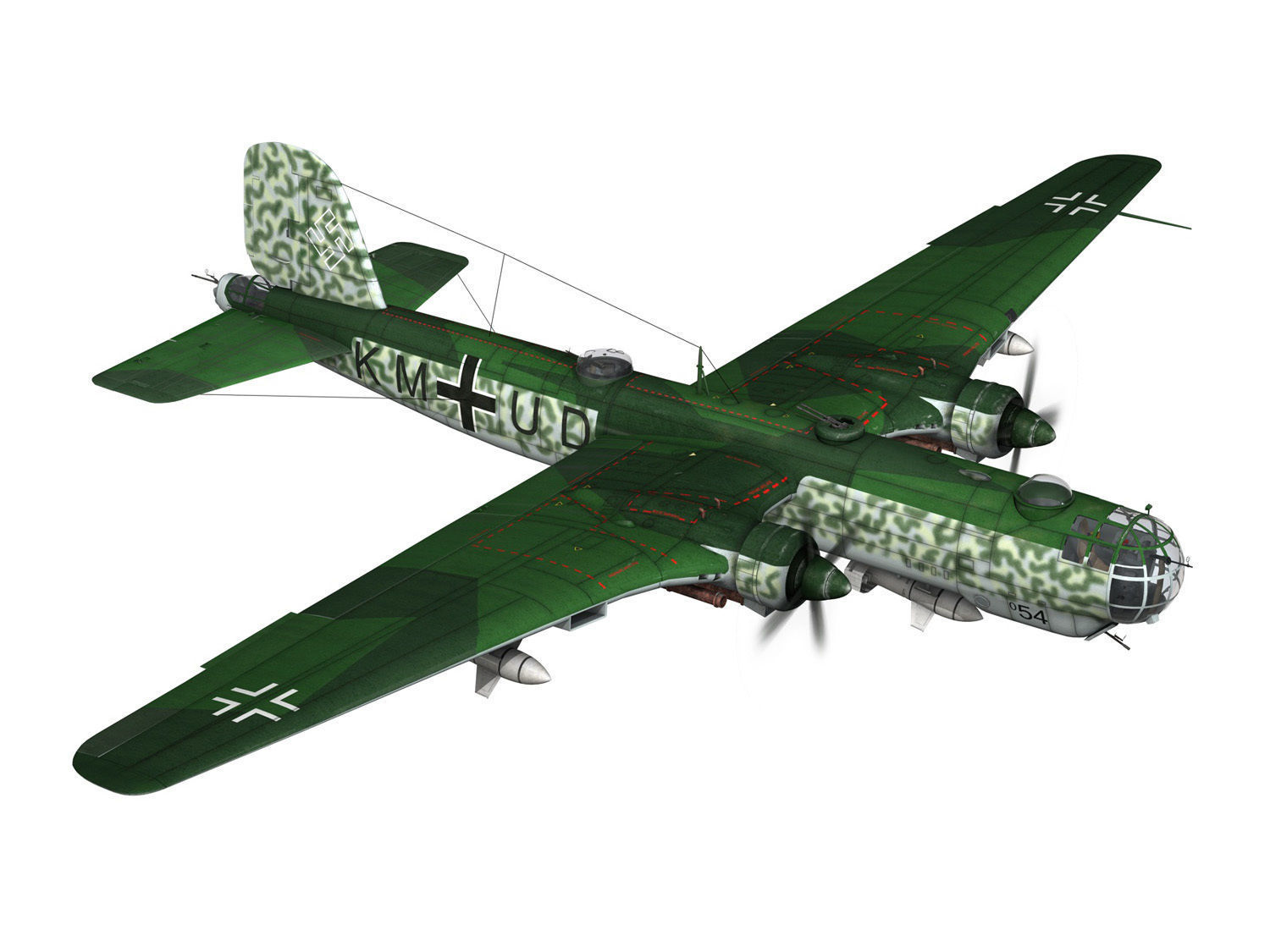 Heinkel He-177 - Greif - KMUD 3D model_17