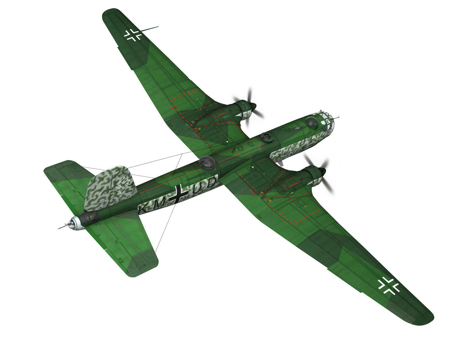 Heinkel He-177 - Greif - KMUD 3D model_16