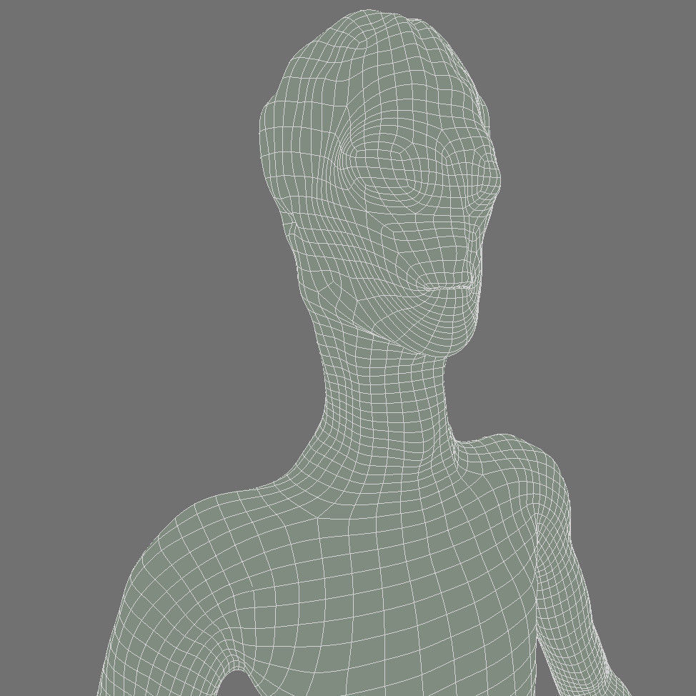 Scary Alien Character 3D model_9