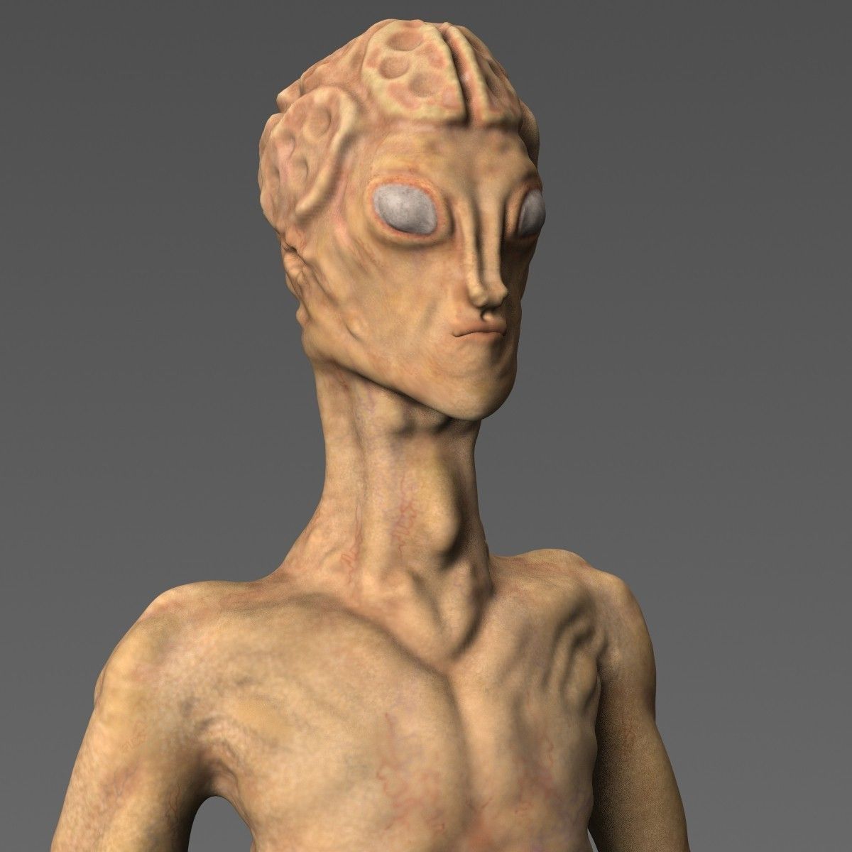 Scary Alien Character 3D model_5