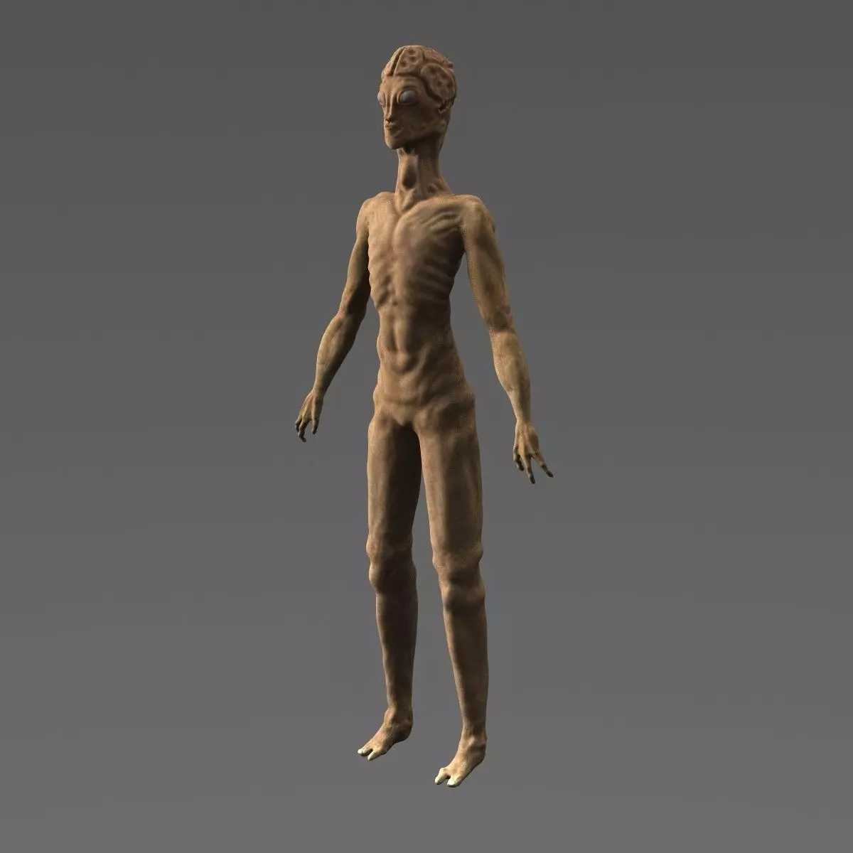 Scary Alien Character 3D model_0