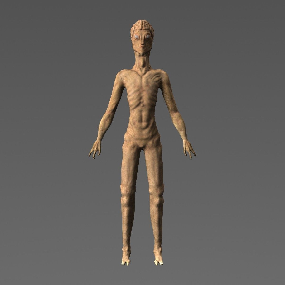 Scary Alien Character 3D model_1