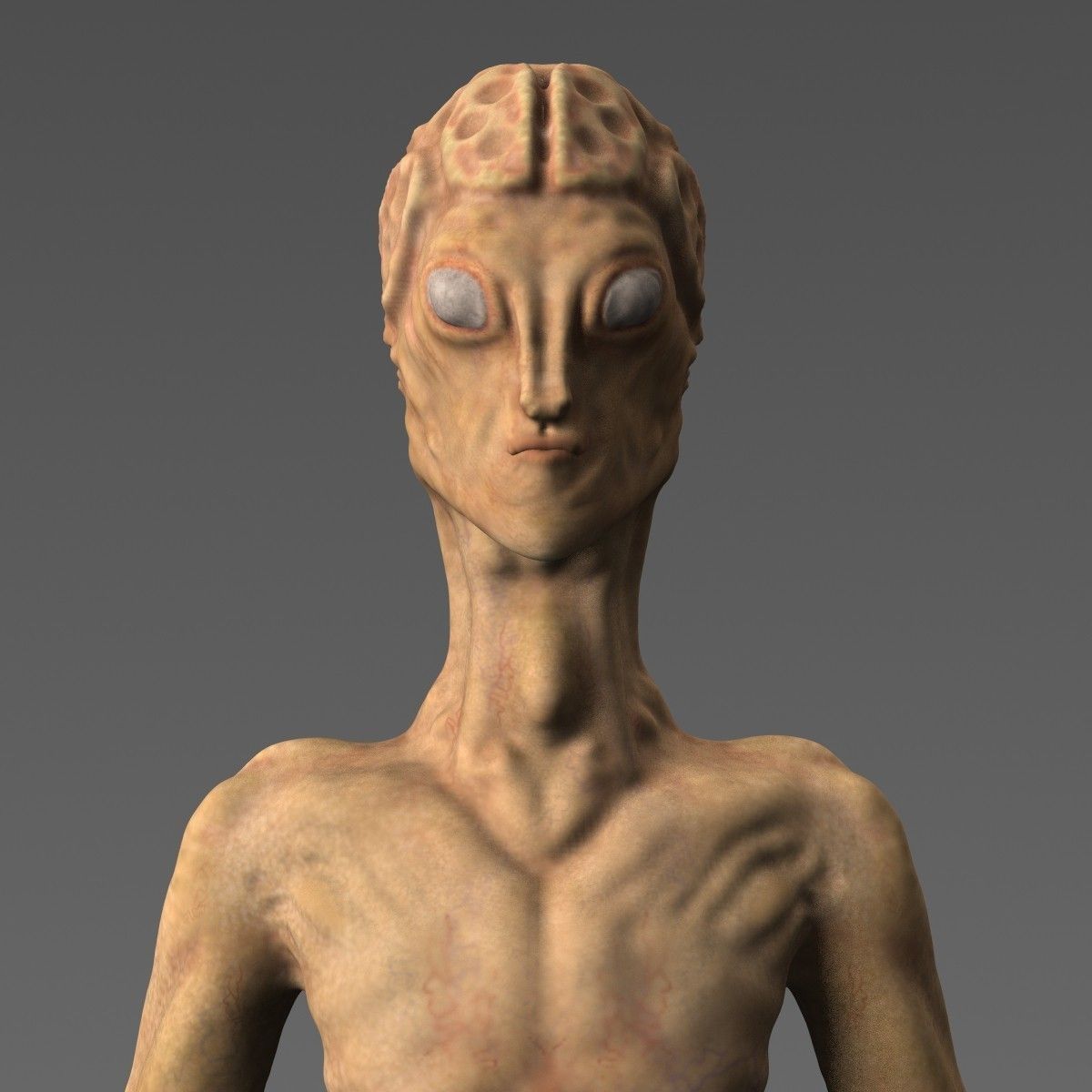 Scary Alien Character 3D model_6