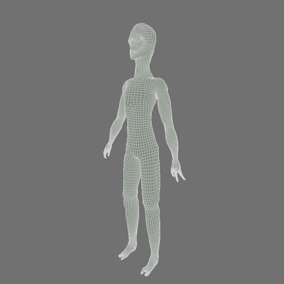 Scary Alien Character 3D model_8