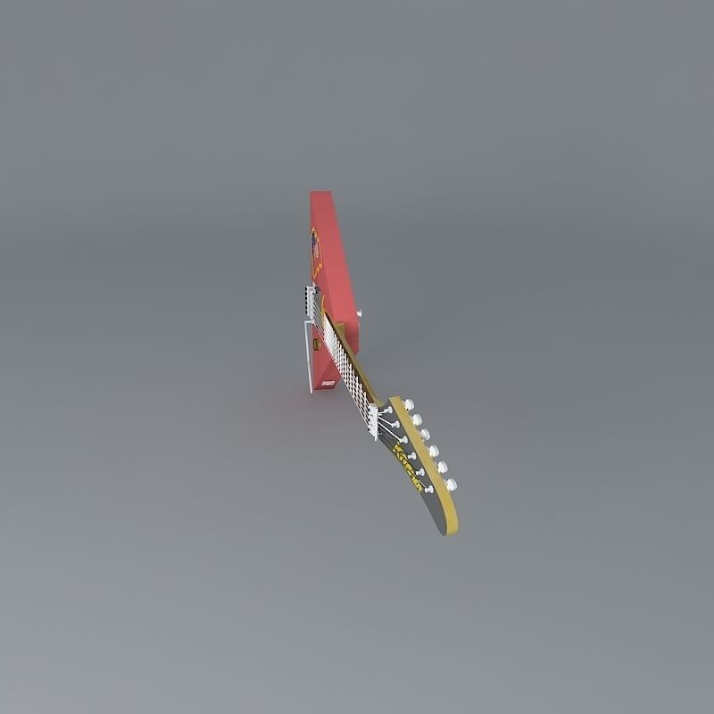 1990 Kramer Russian Balalaika guitar Free 3D model_2