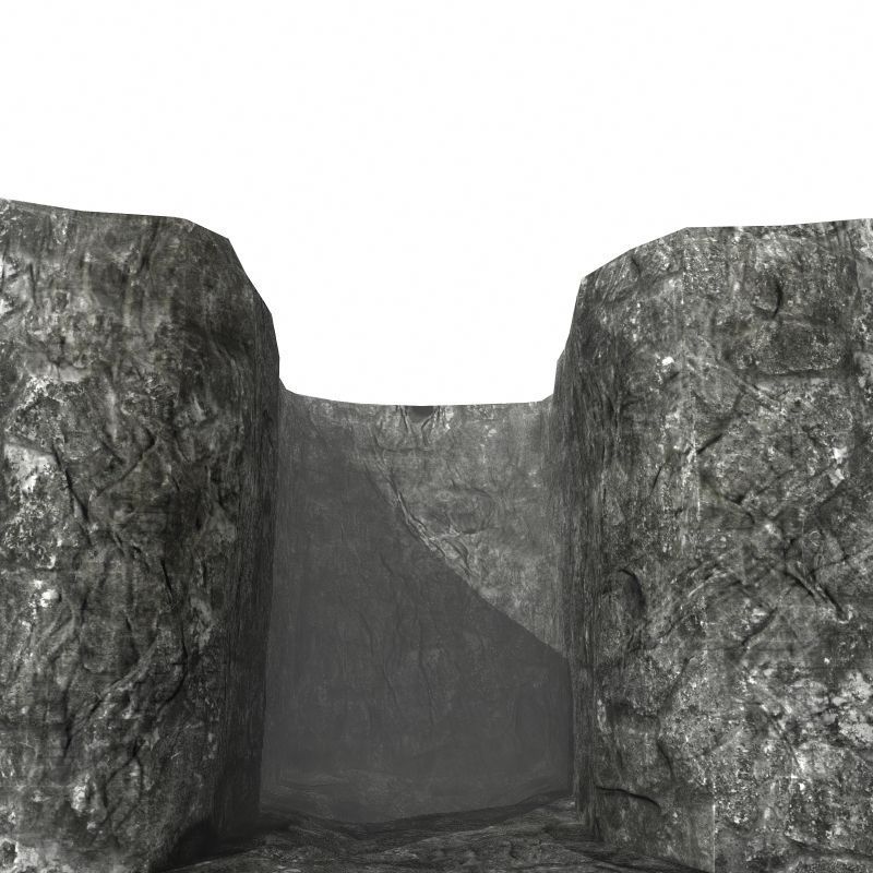 Rocky Walls 3D model_3