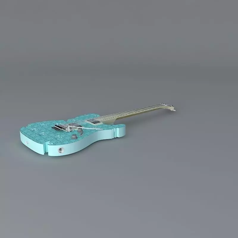 Puzzle guitar Free 3D model
