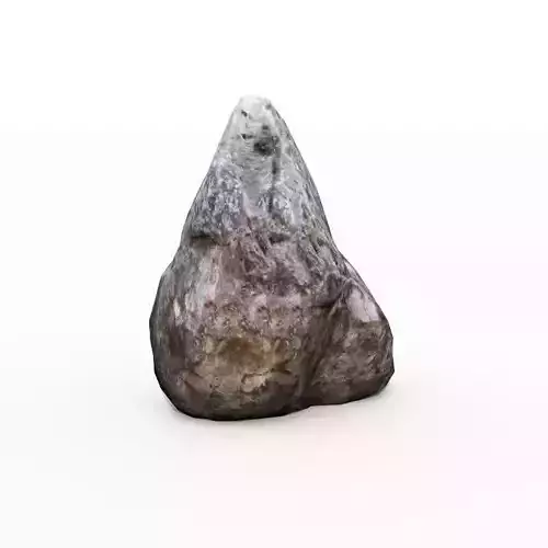 Low poly boulder rock Low-poly 3D model