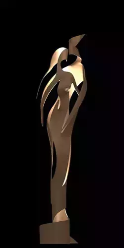 love love golden statue