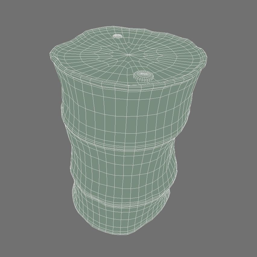 Rusty Barrel 2 3D model_3