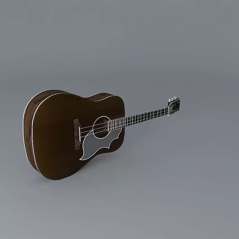 Gibson Dreadnought Acoustic guitar Free 3D model