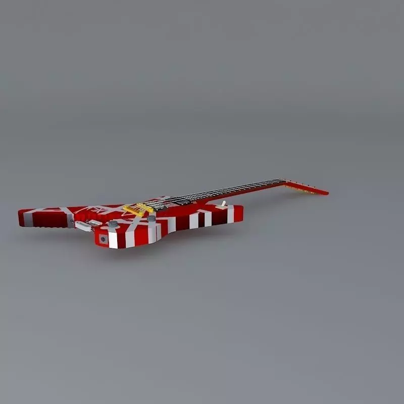 Eddie Van Halen Ibanez Destroyer guitar Free 3D model