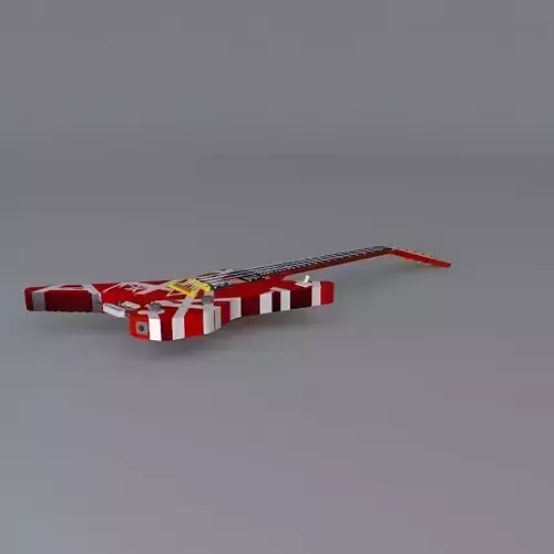 Eddie Van Halen Ibanez Destroyer guitar Free 3D model