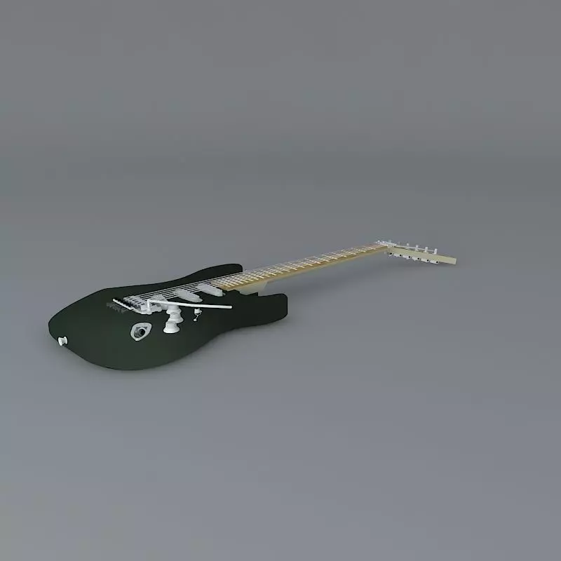 Strat style guitar Free 3D model