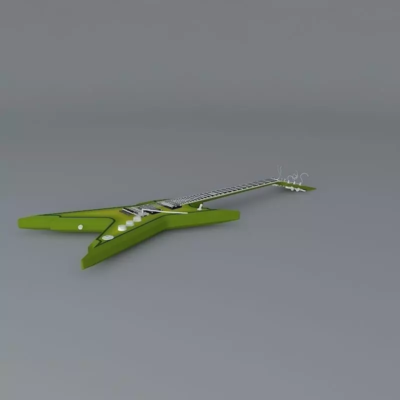 Dean Razorback 255 Dimeslime guitar Free 3D model
