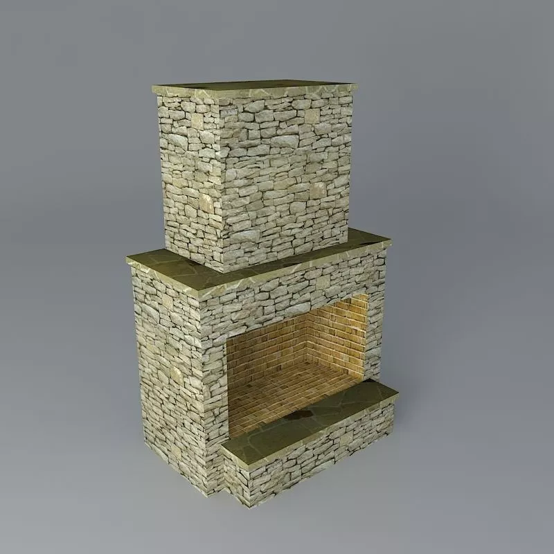 Standard Fireplace Free 3D model