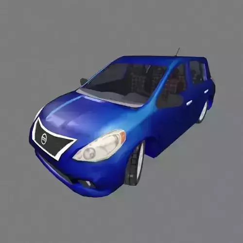 Nissan Versa Low-poly 3D model