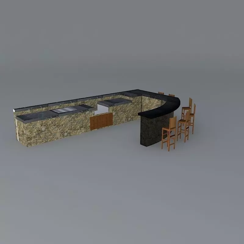 The Entertainer bar space Free 3D model
