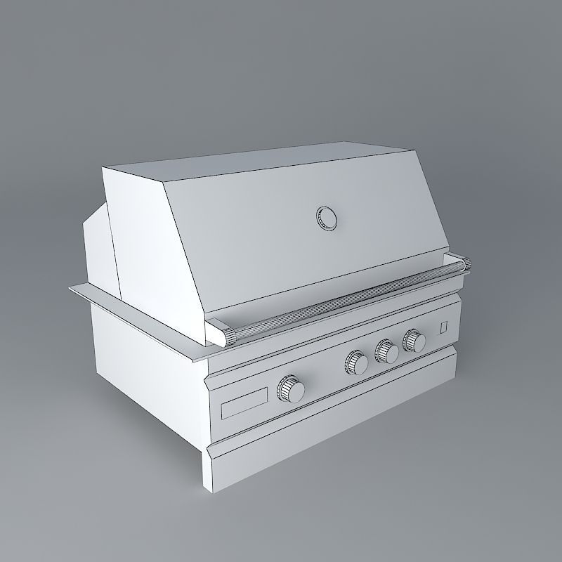 Summer set grill Free 3D model_3