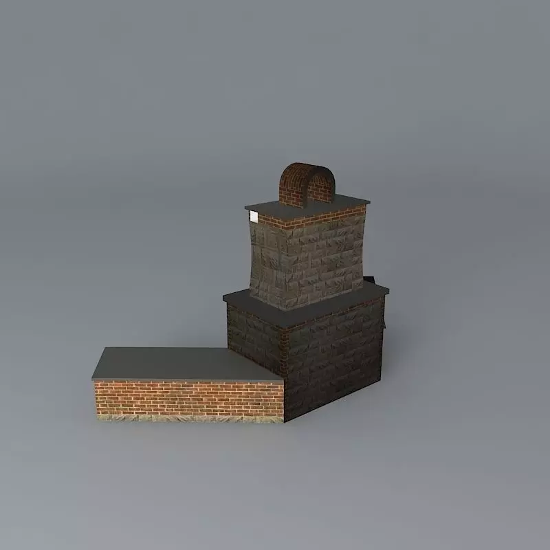 The Puckett fireplace Free 3D model_0