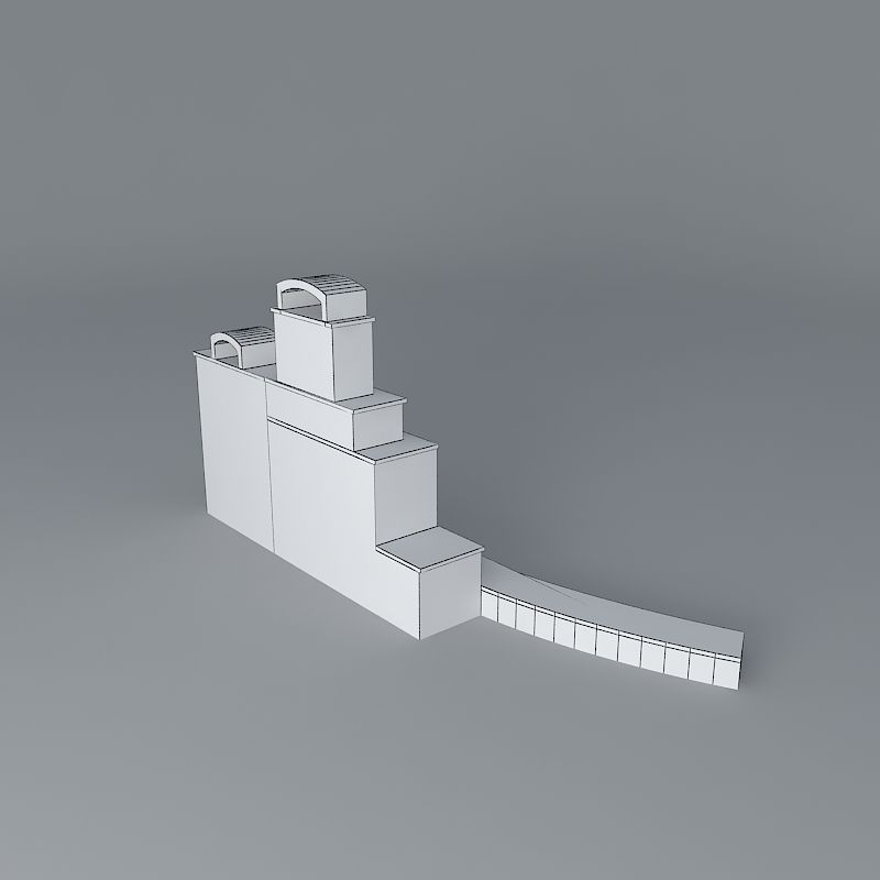 Fireplace and Pizza Oven Free 3D model_4