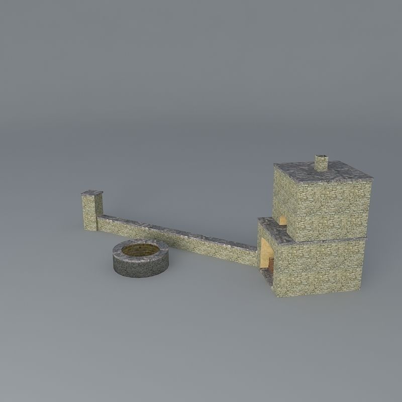 Pizza Oven Free 3D model_2
