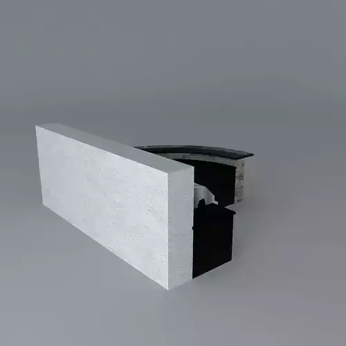 Grill Island with Radius Bar Free 3D model