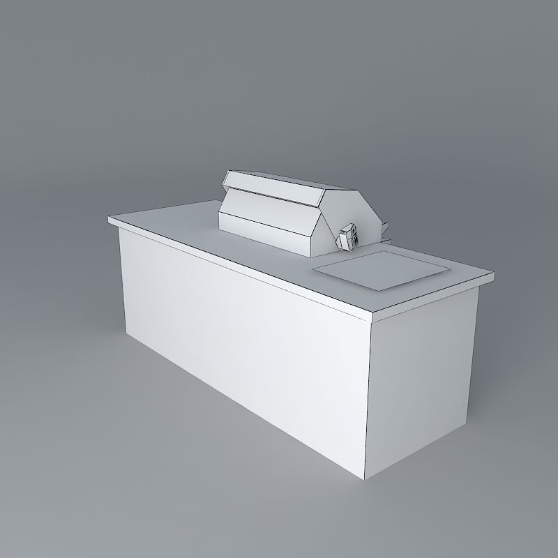 Grill Stand Free 3D model_3