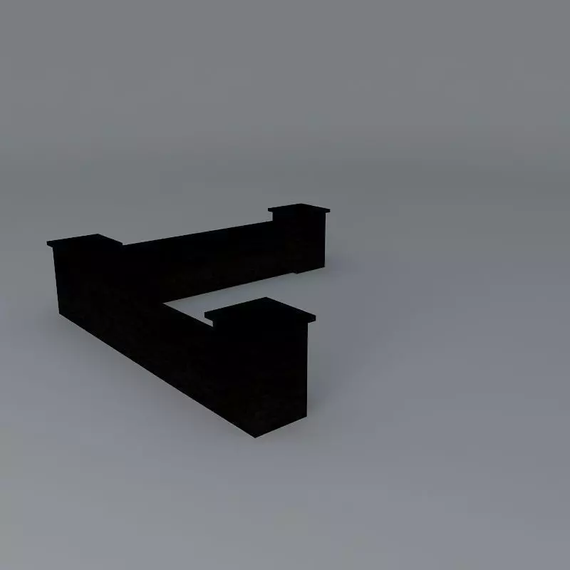 Chair Back Seat Wall Free 3D model