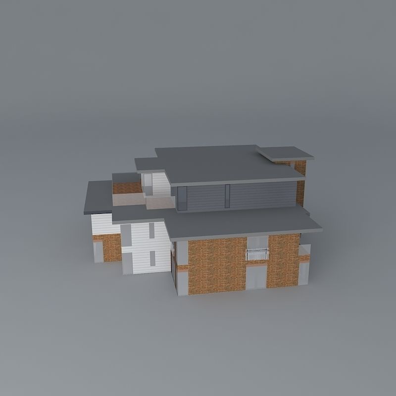 Apartment block Free 3D model_2