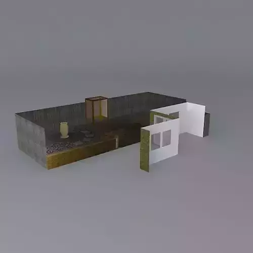 Low maintenance garden on two levels 