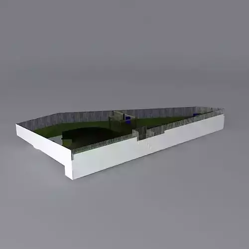 Town garden on a slight slope