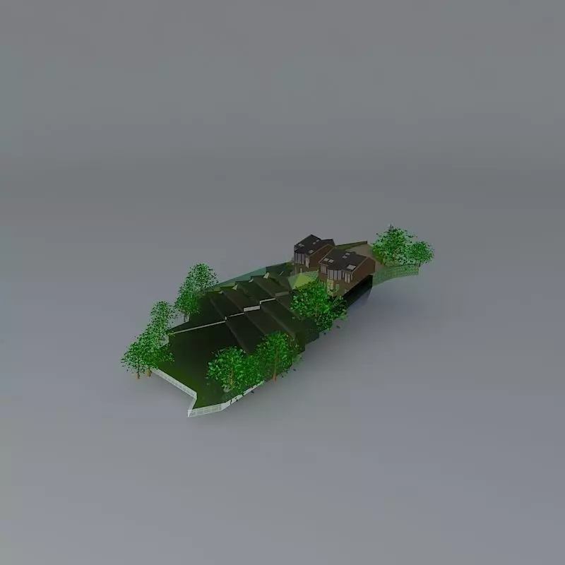 Visual of new houses for planning permission Free 3D model