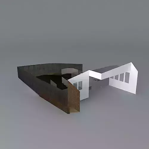 Octagonal themed garden  Free 3D model