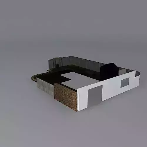 Sunken lawn and decks in rear garden design