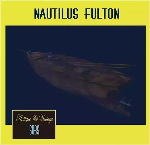 NautilusFulton wooden boat in water
