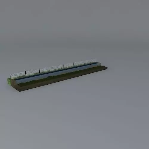 Infinity pool water feature Free 3D model_0