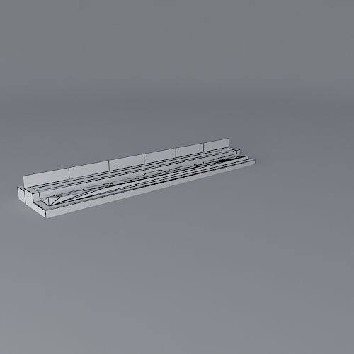 Infinity pool water feature Free 3D model_3