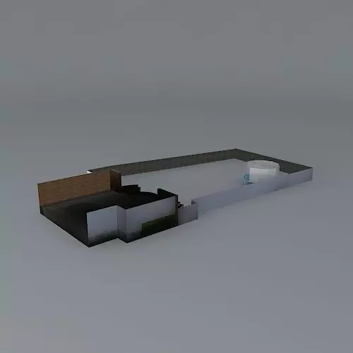 Garden design  Free 3D model_0