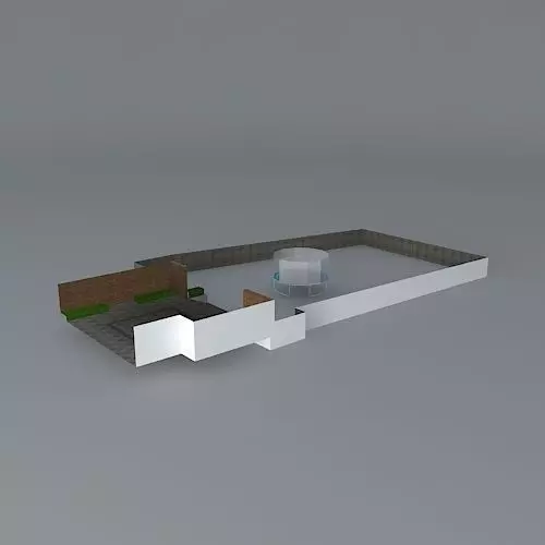 Garden design Free 3D model_0